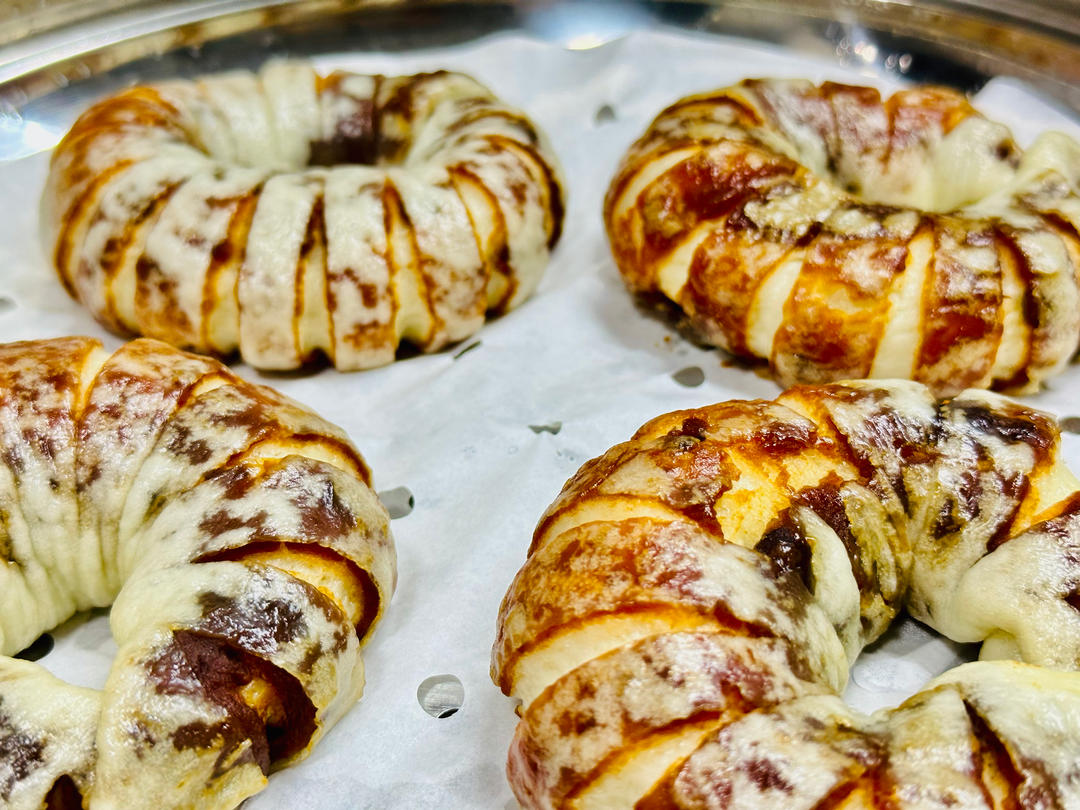 小灯笼豆沙卷 豆沙包 超治愈 一次醒发 附整形细节视频