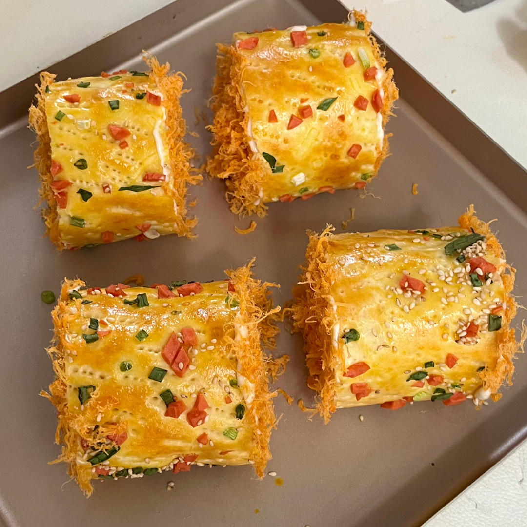 回忆的味道---肉松面包卷