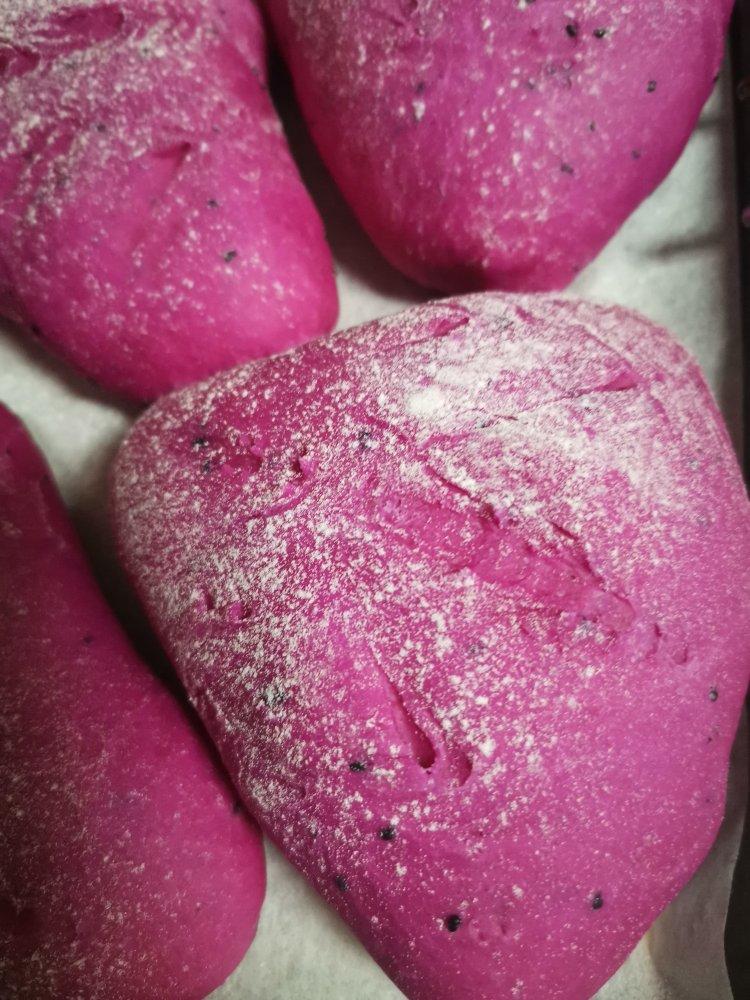 芝芝火龙果软欧包 &分享不变色小技巧