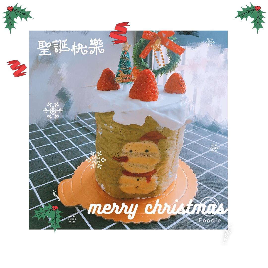 圣诞雪人蛋糕