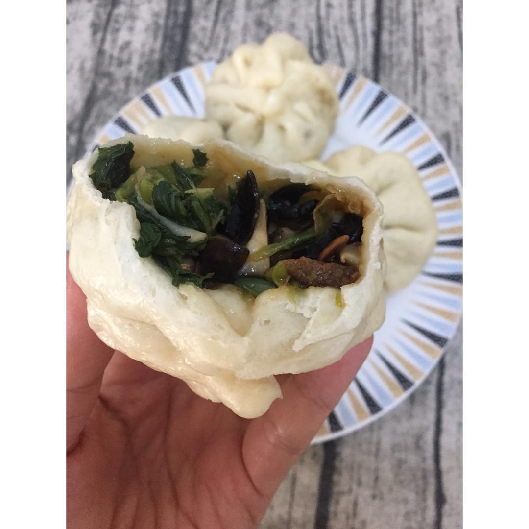 节省一半时间的大包子（另付翠绿菜包子，肉包子，腹黑包子食谱）