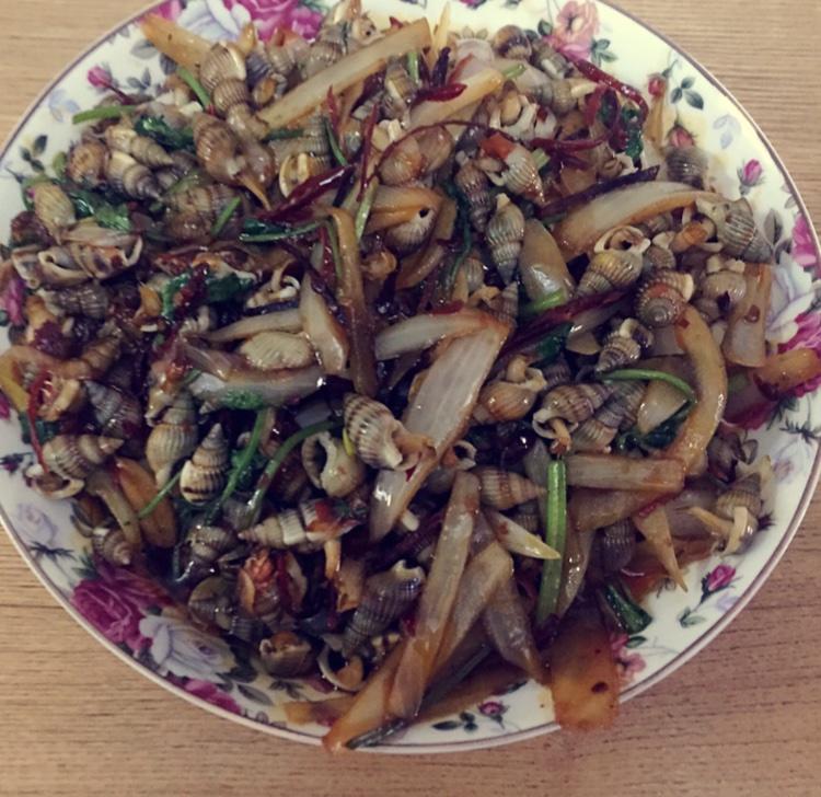 辣炒海螺丝