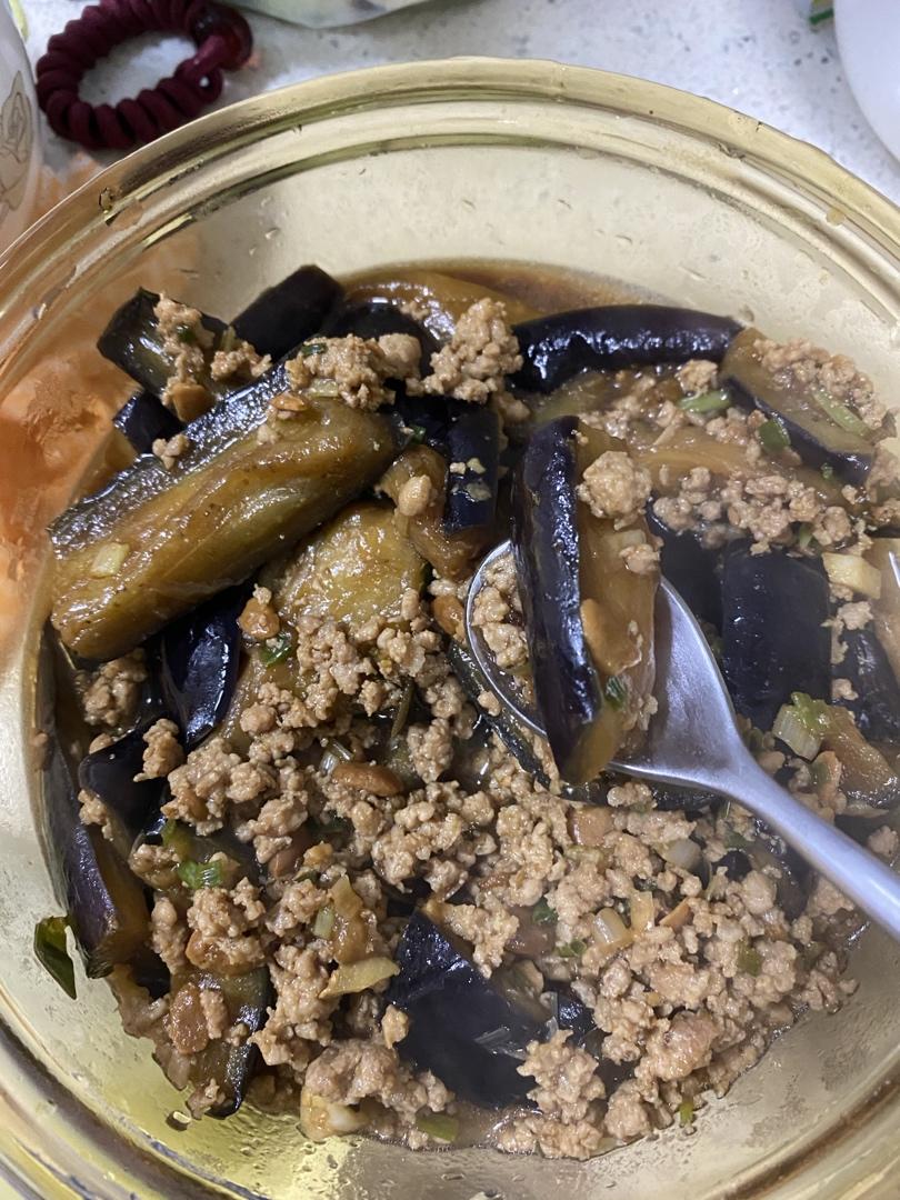 红烧肉沫茄子