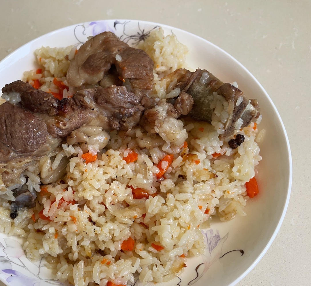 新疆羊排抓饭（出锅后米粒分明的秘密）