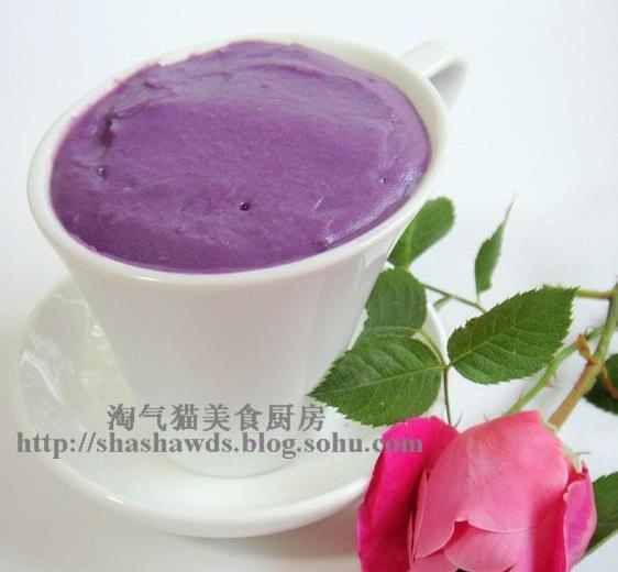 紫薯奶糊的做法