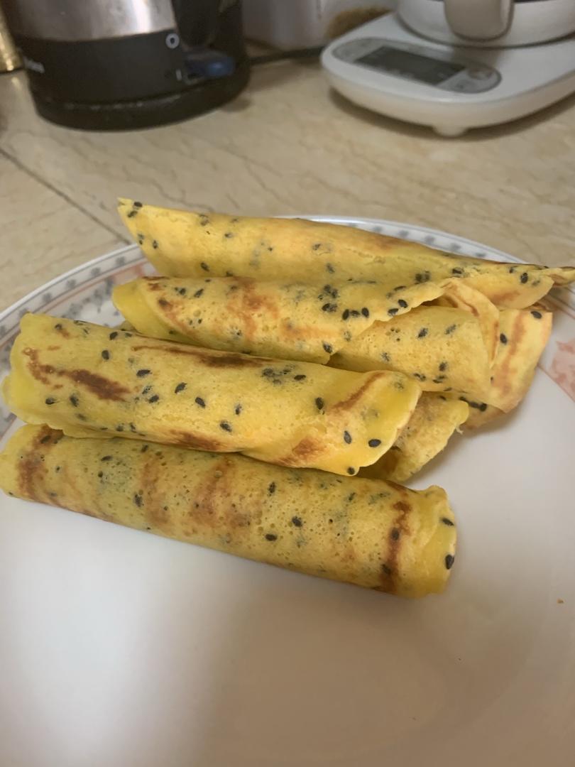 平底锅版自制蛋卷