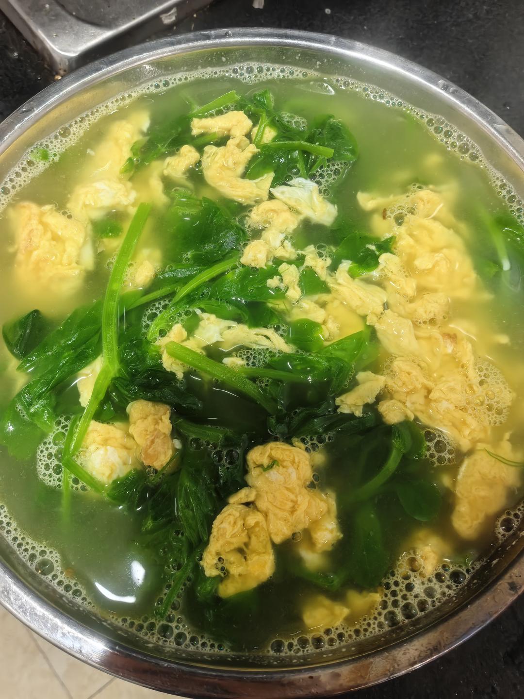 豌豆尖鸡蛋汤‼️♨️