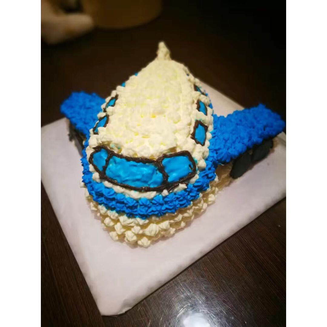 立体小客机蛋糕