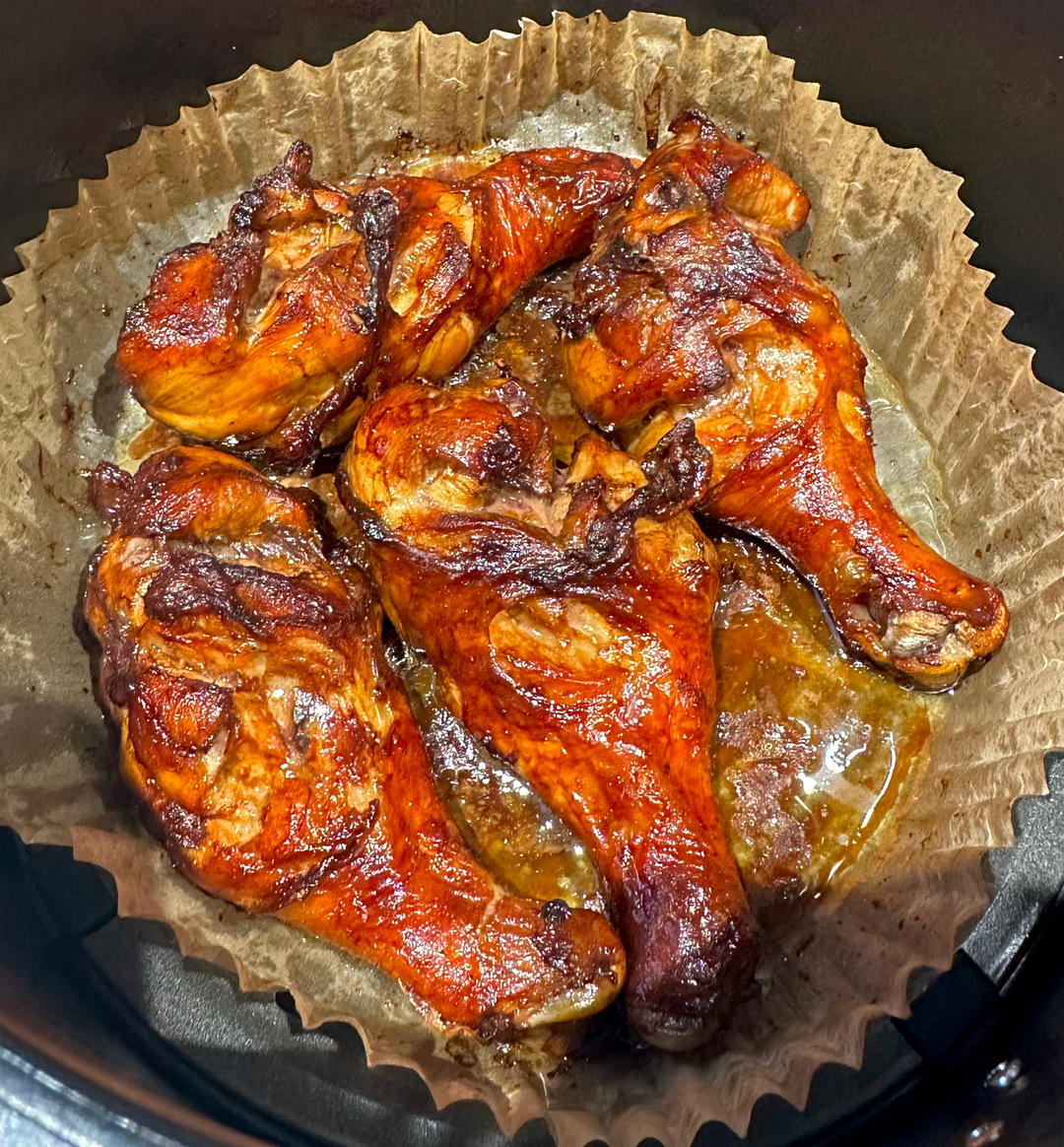 空气炸锅烤鸡腿，鲜嫩多汁