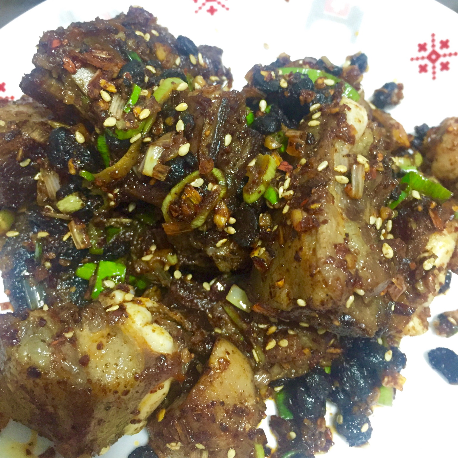 青椒腊排骨