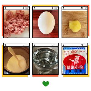 传统美食《太阳肉饼》简单营养用料少（一人餐）的做法 步骤1