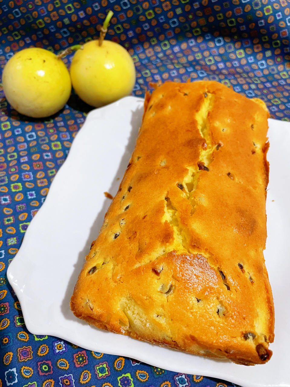 轻盈百香果磅蛋糕