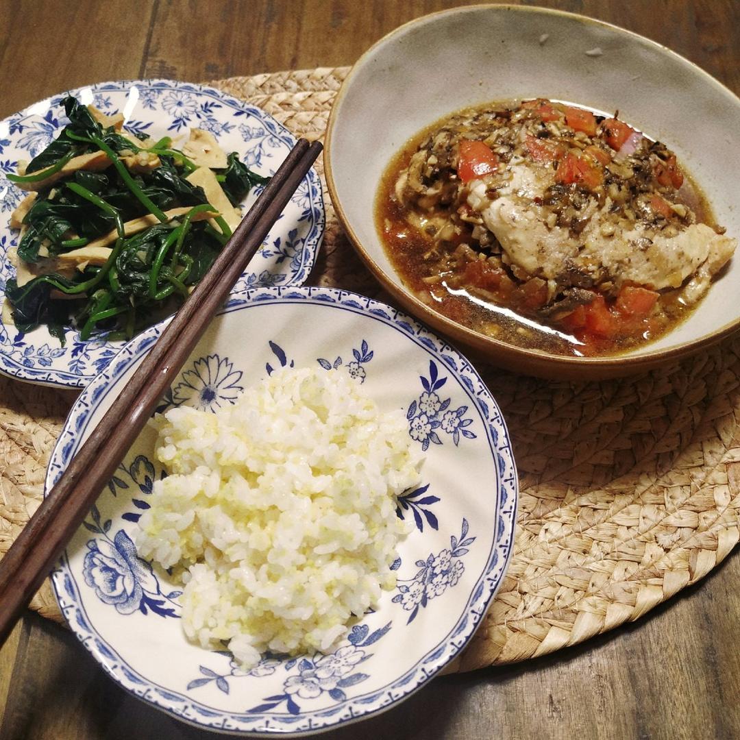 【健康三餐】番茄口蘑蒸鸡胸