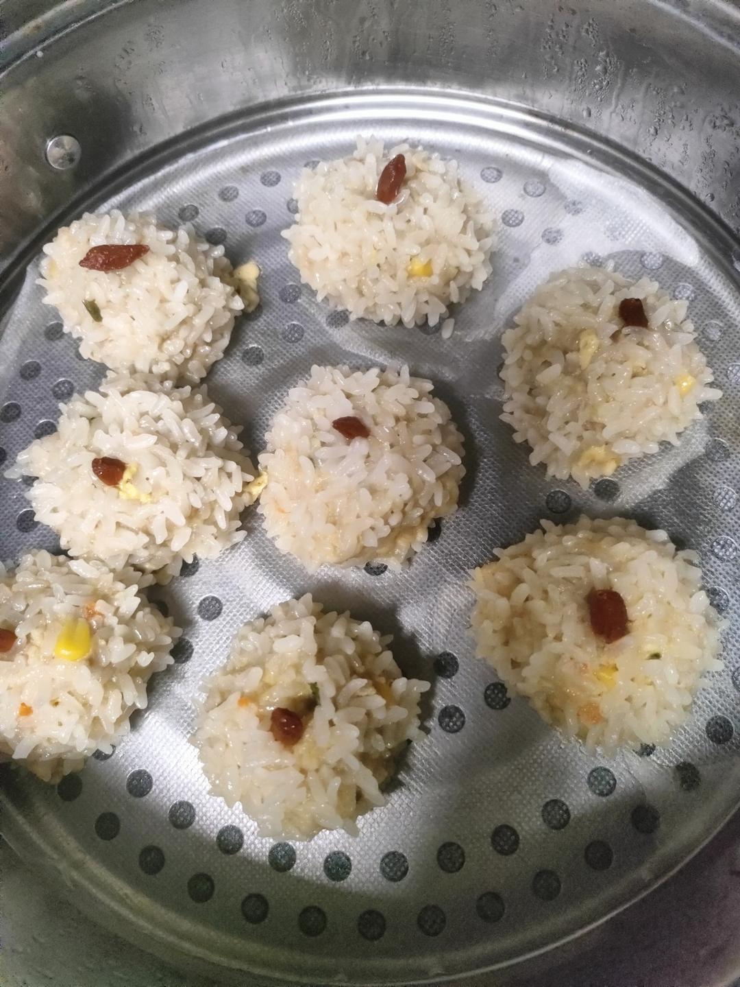 糯米肉丸子，简单易做，孩子特喜欢吃