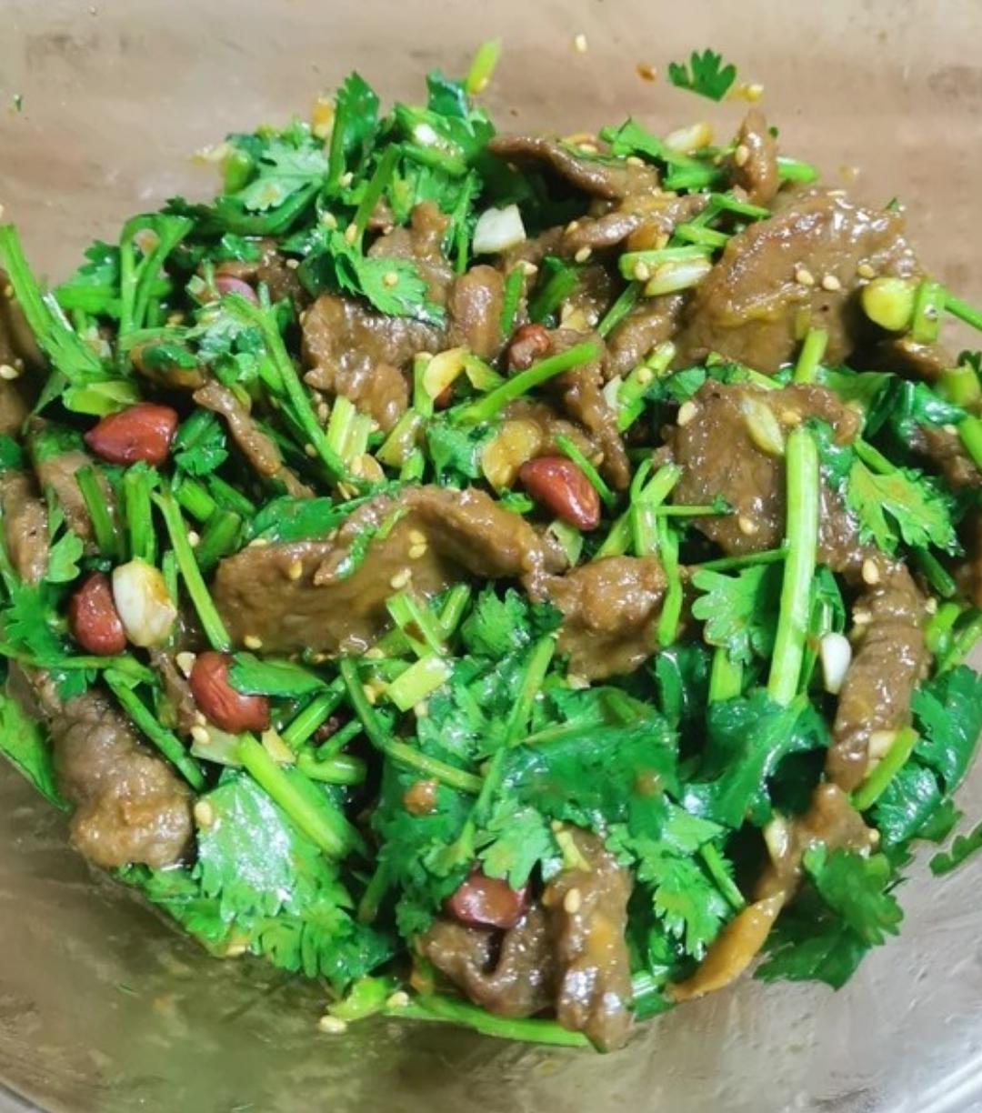 香菜拌牛肉