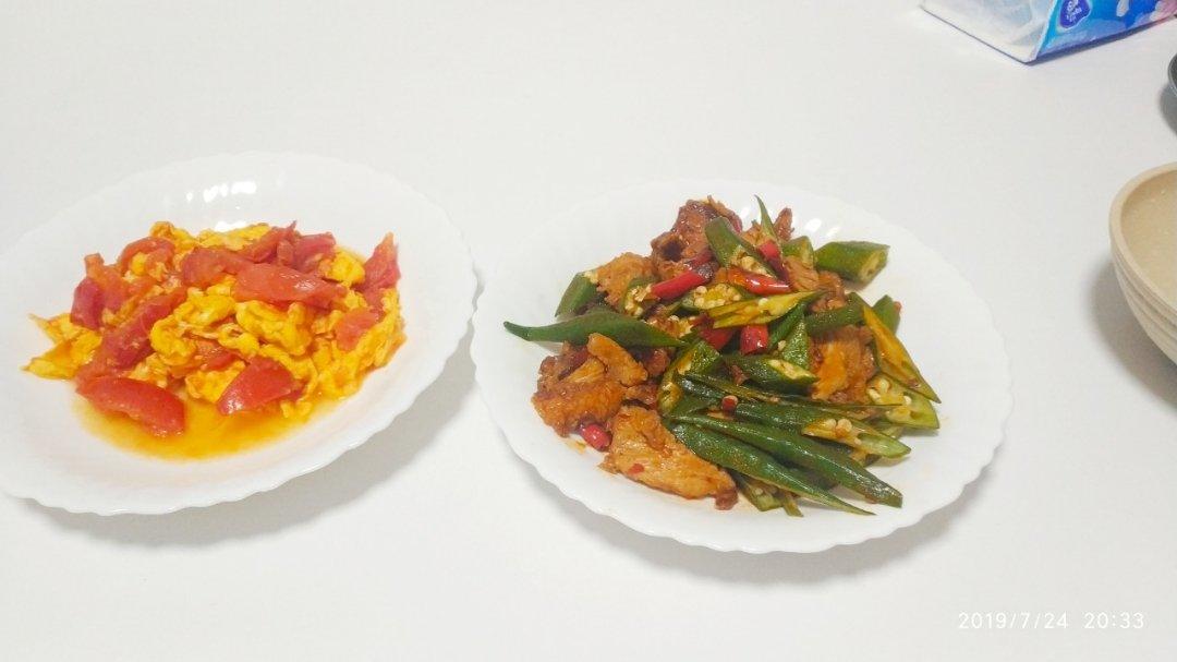 超级下饭的秋葵小炒肉