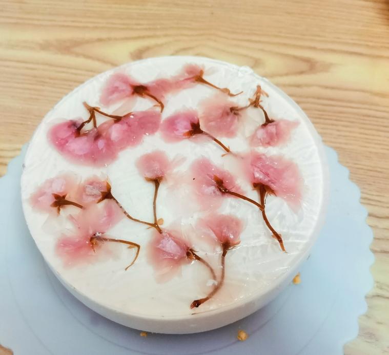 春日樱花酸奶蛋糕的做法