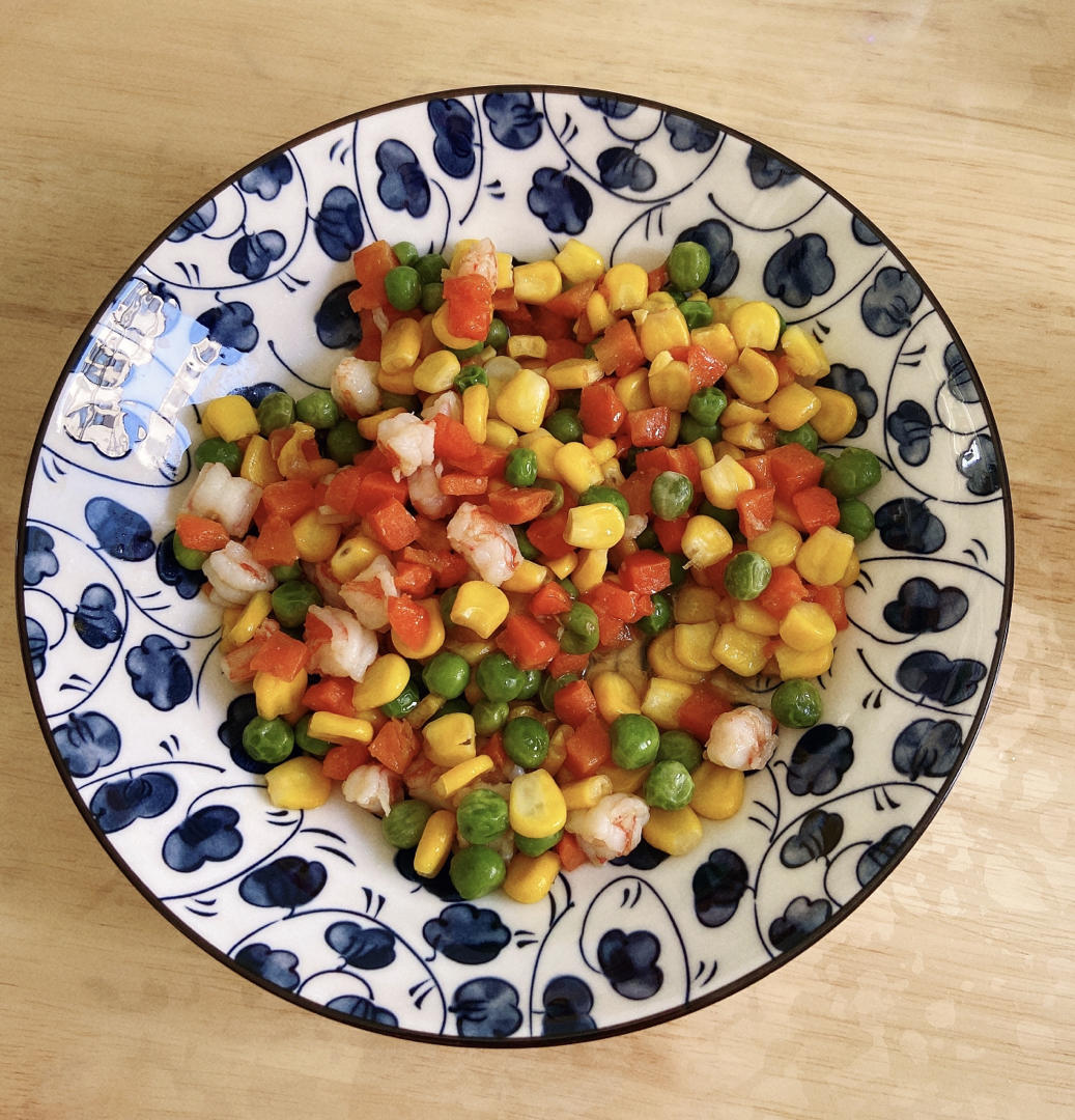 宝宝食谱---清新玉米粒炒虾仁