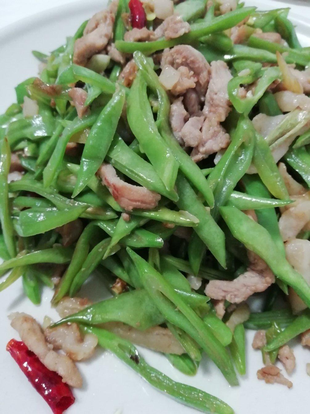 扁豆炒肉丝