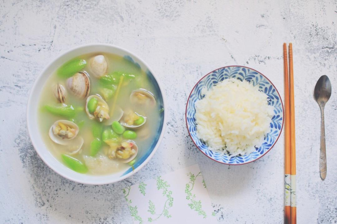 丝瓜毛豆白蛤竹荪汤【食材包操作说明】