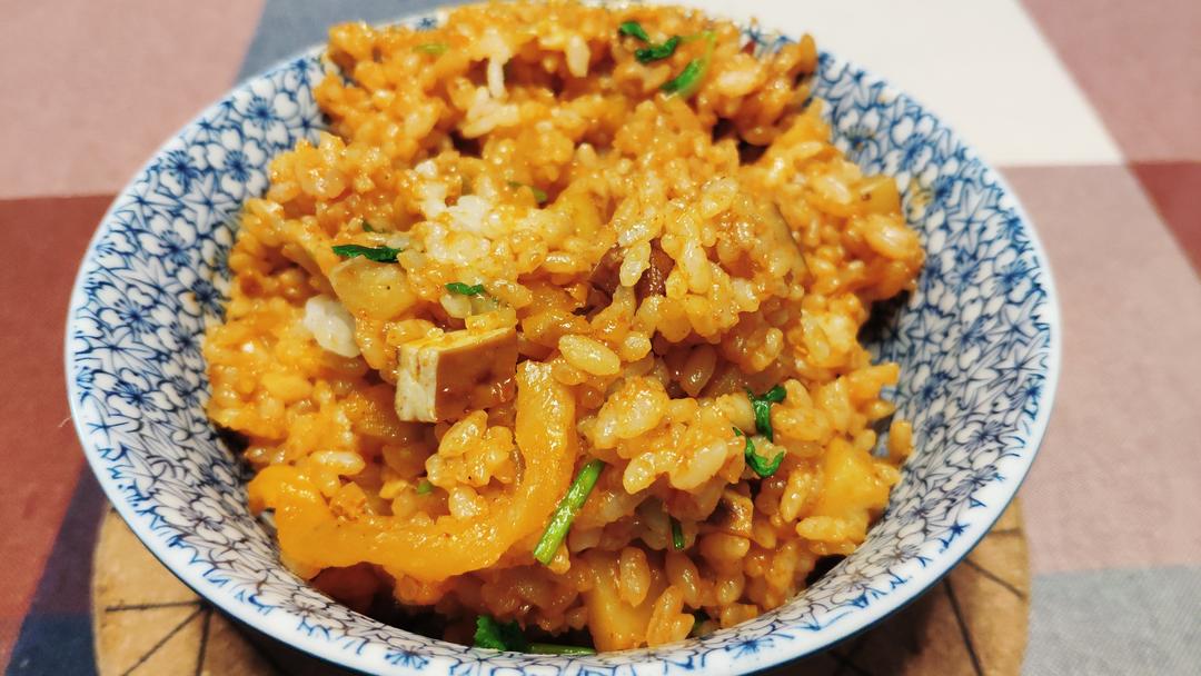 快手辣酱拌饭的做法