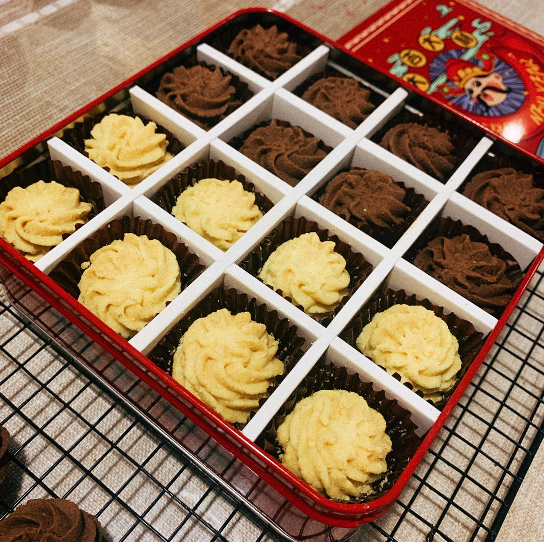 一抿即化酥到掉渣的珍妮曲奇云顶小花/烘焙视频饼干篇1