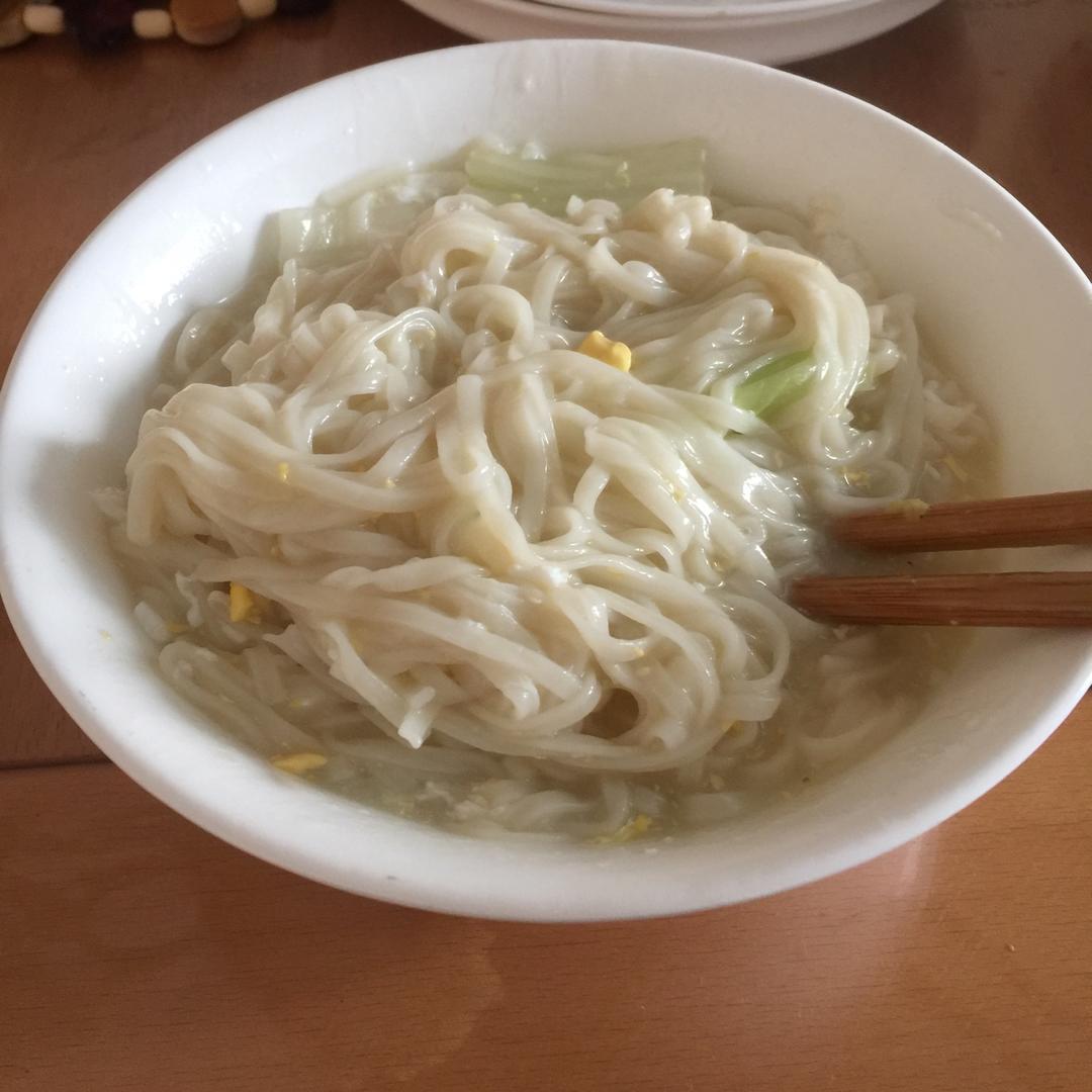 青菜鸡蛋面