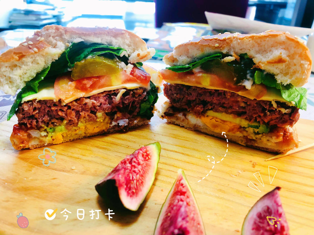 比麦当劳🍔还好吃的厚牛排巨无霸汉堡