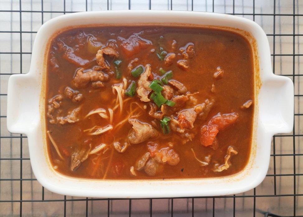 连吃三天都不过瘾‼️巨好喝番茄金针菇肥牛汤