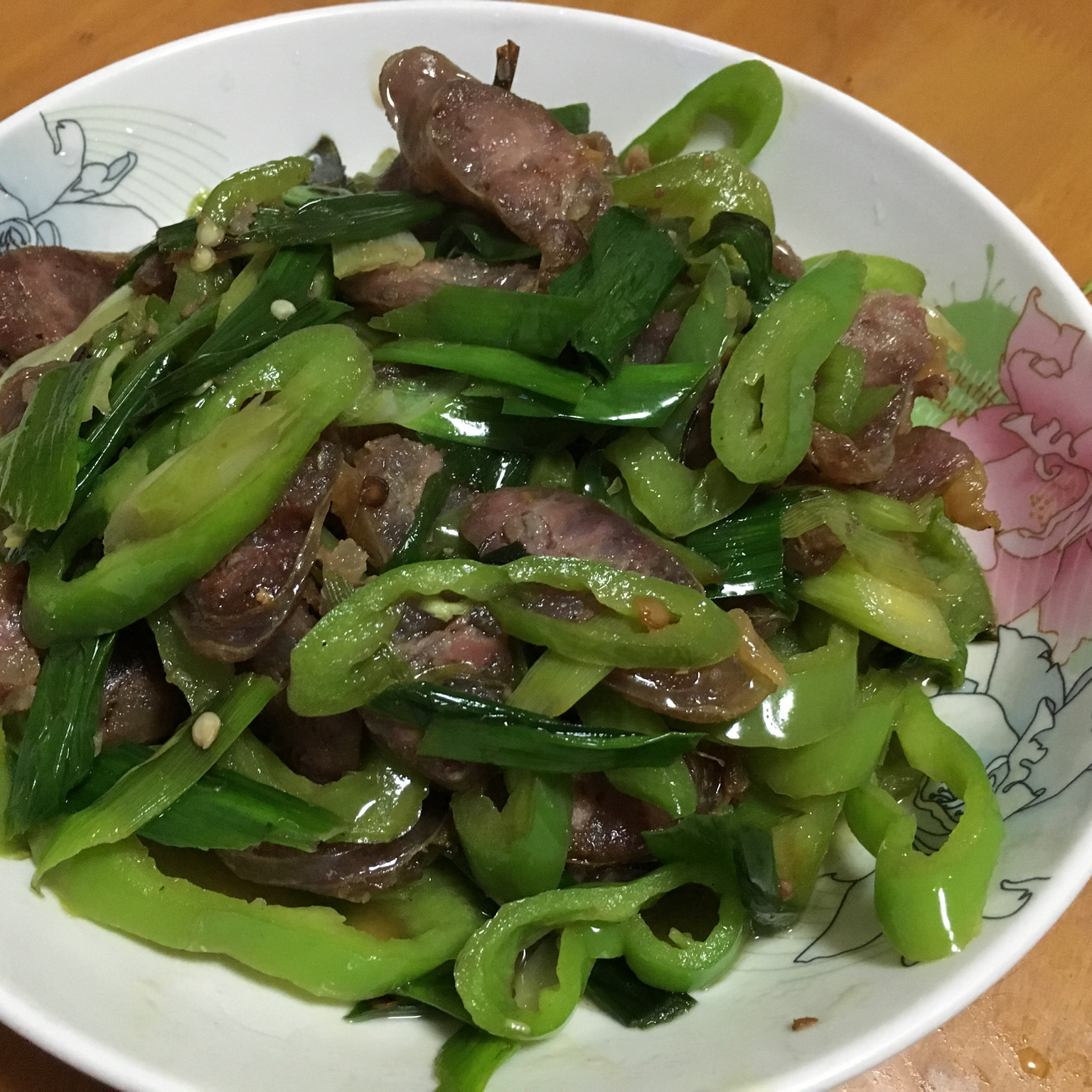 青椒炒香肠