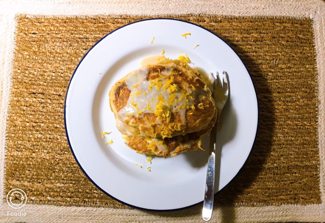 松软奶香柠檬松饼🍋Lemon Ricotta Pancakes