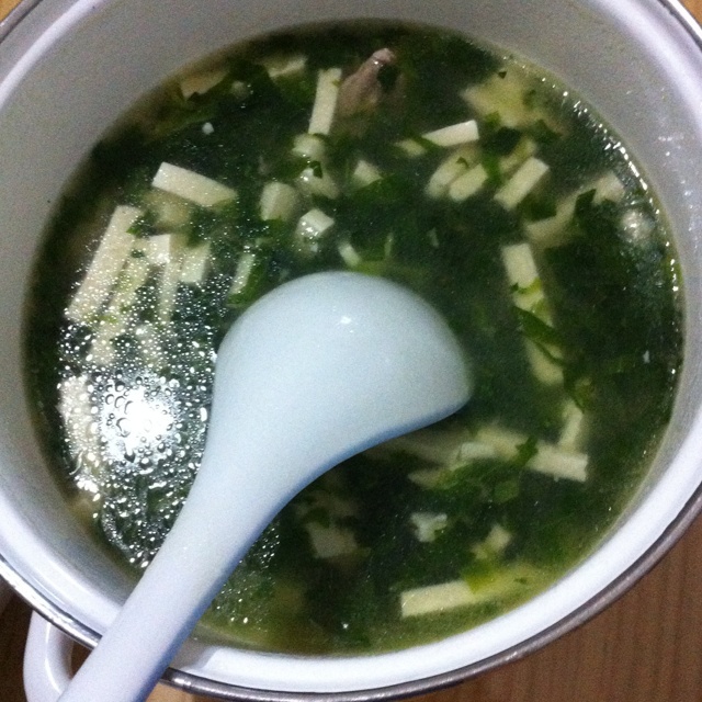 青菜豆腐汤