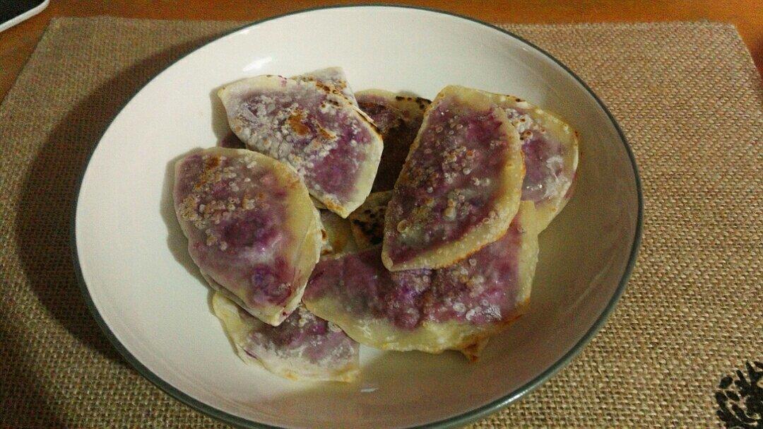 紫薯小薄饼-饺子皮版