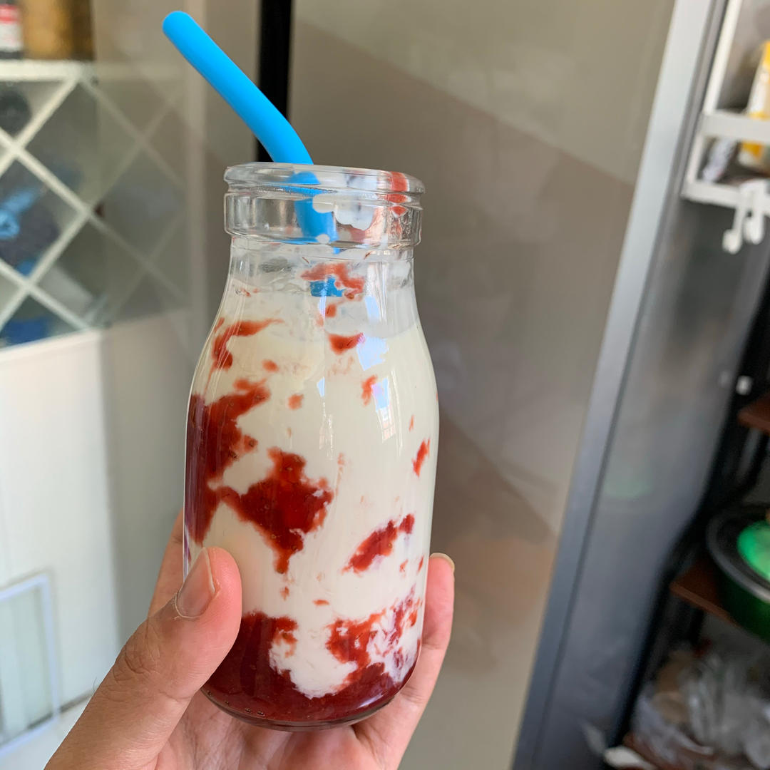 🔥火爆网红饮品—草莓牛乳｜超高颜值｜0失败