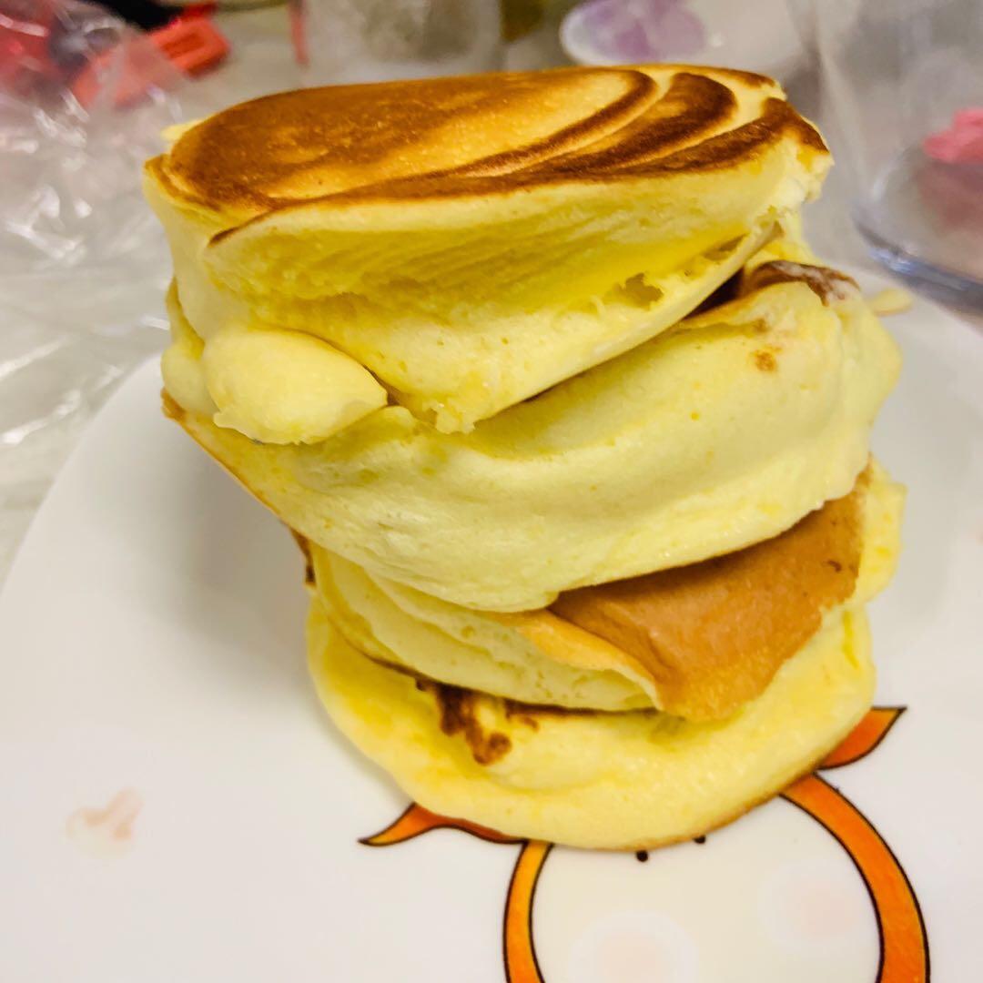 平底锅做的舒芙蕾松饼