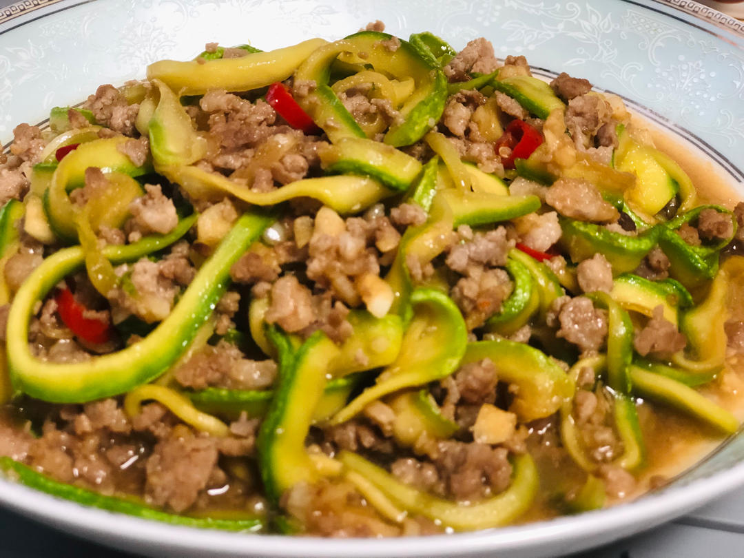 肉末西葫芦