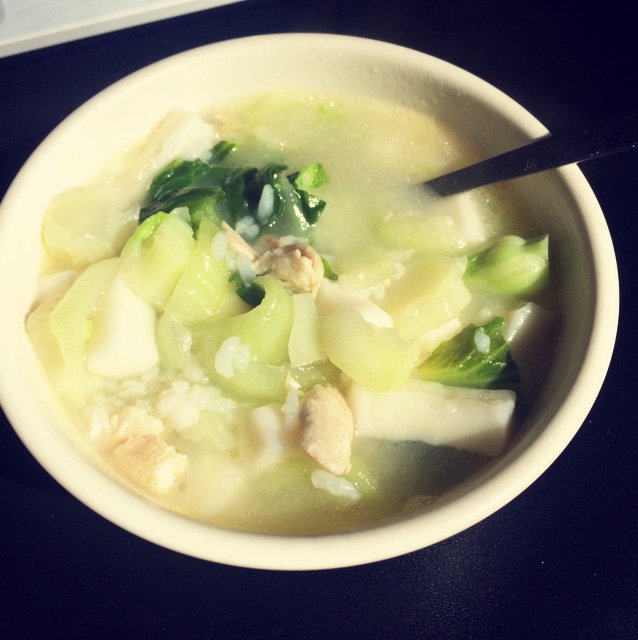 青菜煮年糕
