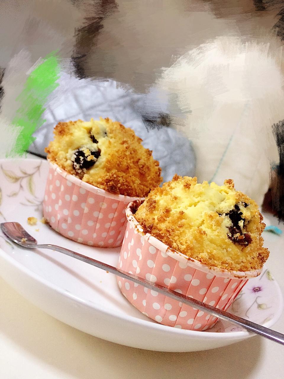 PH大师的金宝顶蓝莓麦芬（酥粒蓝莓马芬）