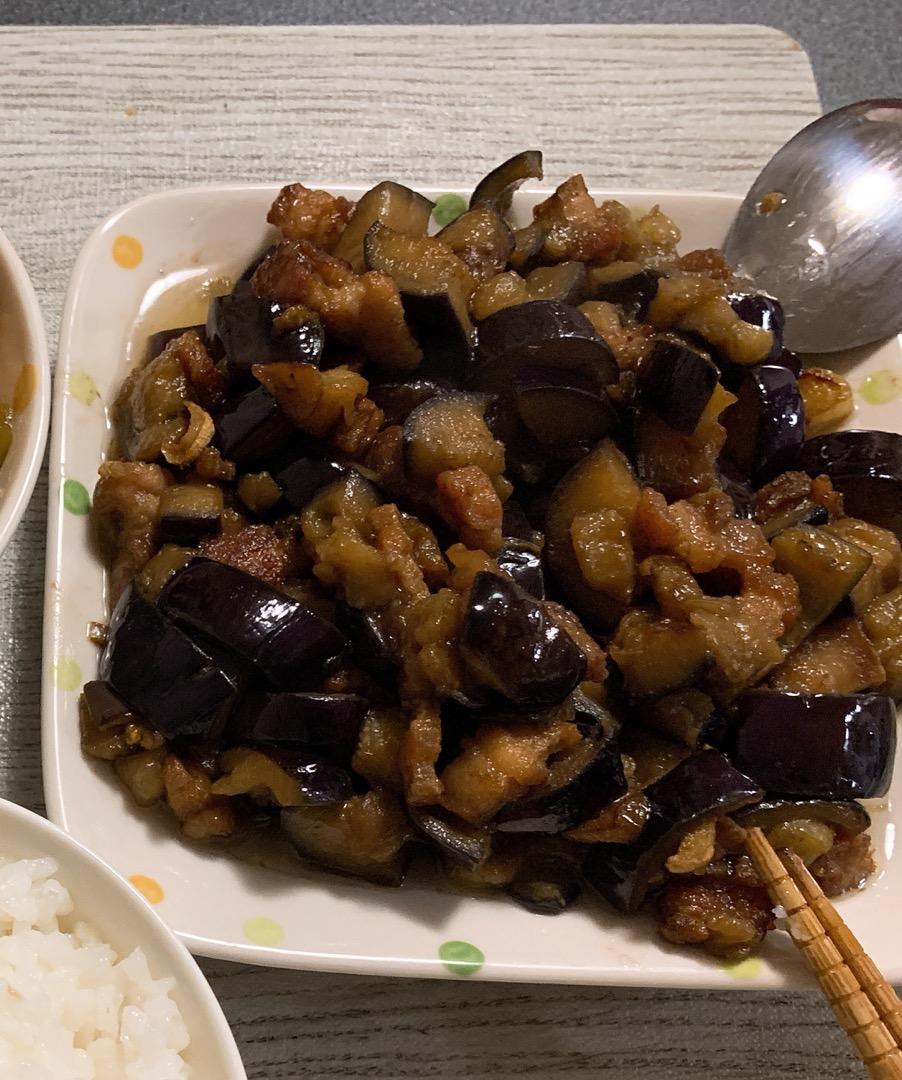 茄子炒肉