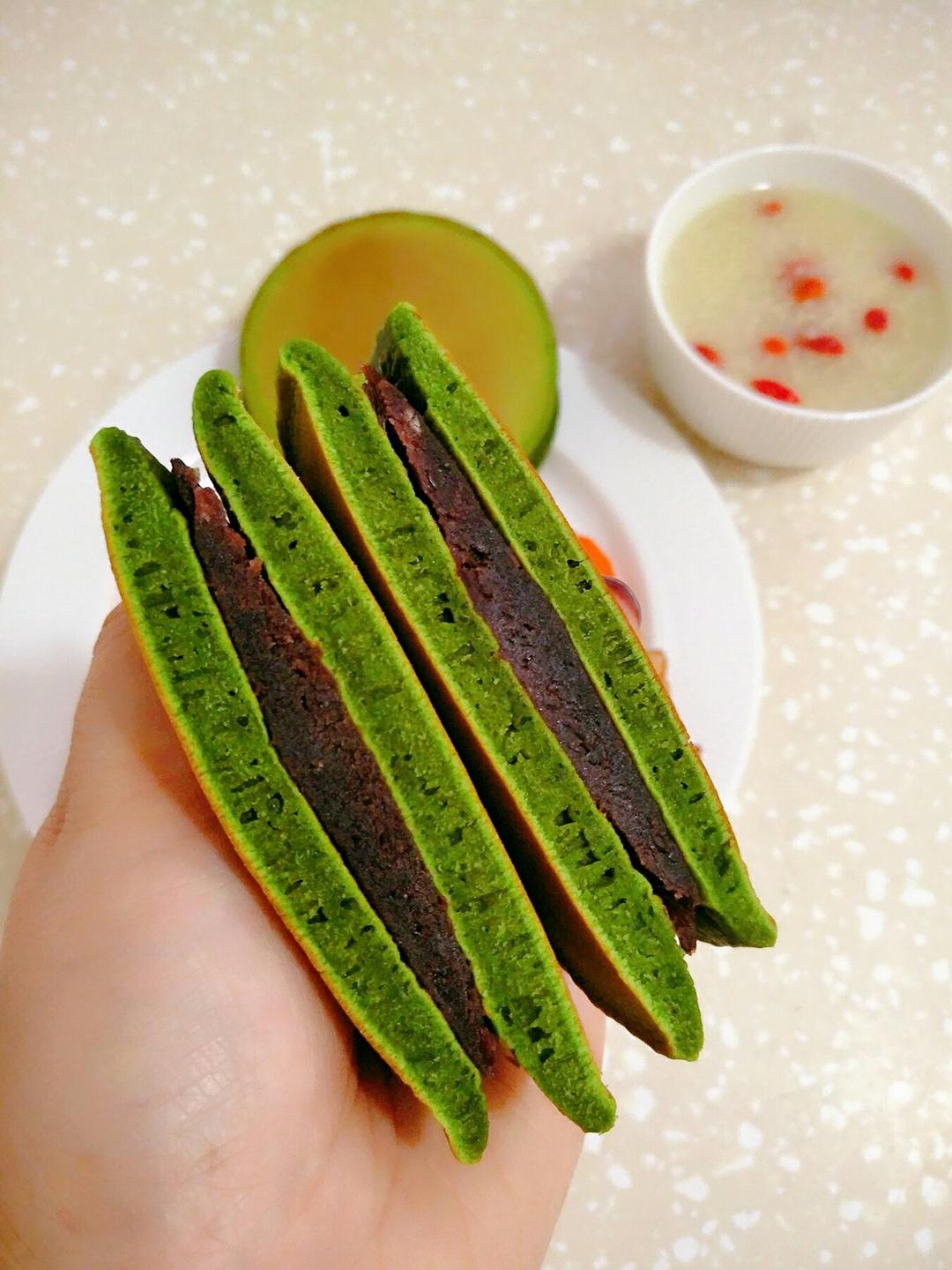 抹茶蜜豆铜锣烧