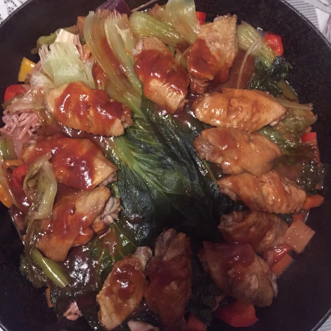 堂妈教你三汁鸡翅焖锅