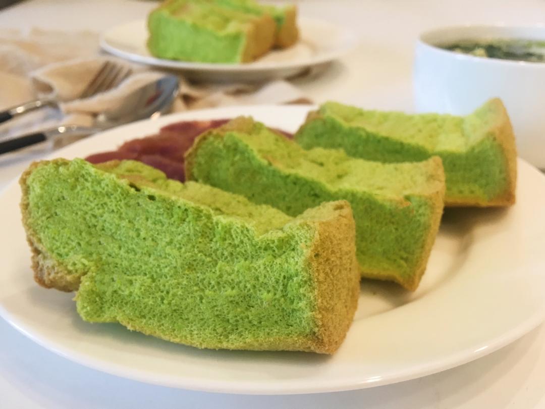 菠菜戚风蛋糕