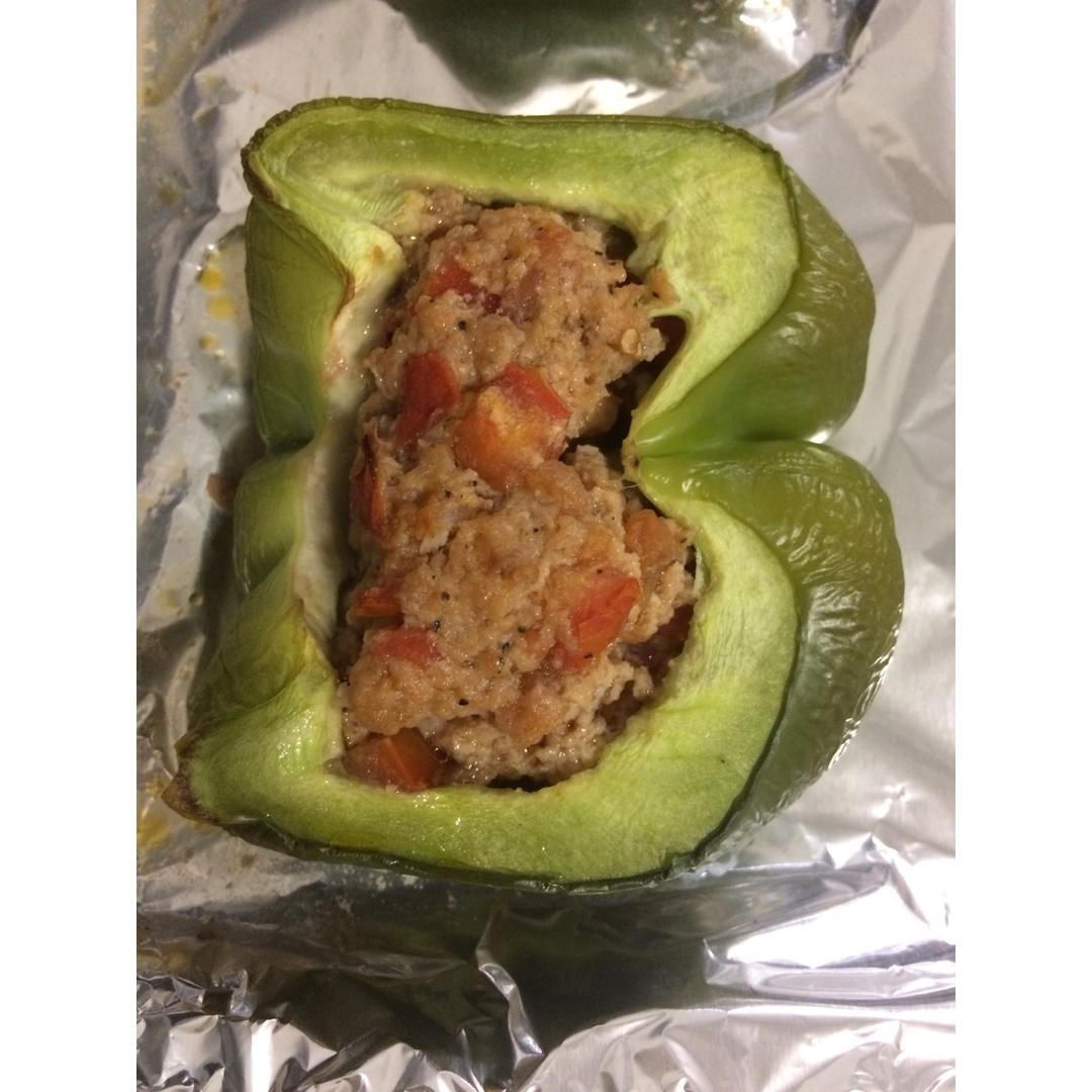 【健康三餐】番茄肉末焗彩椒