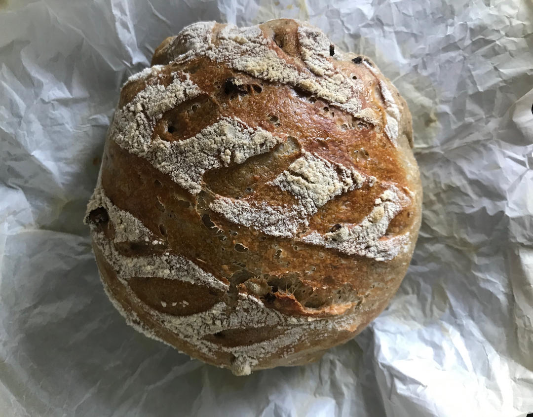 零失败、免揉面、好吃的核桃仁葡萄干欧包