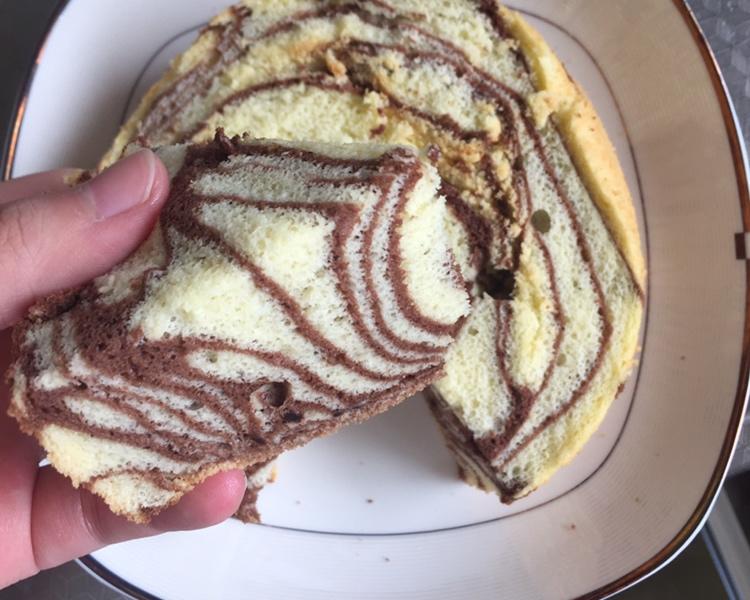 6寸斑马纹可可戚风蛋糕的做法