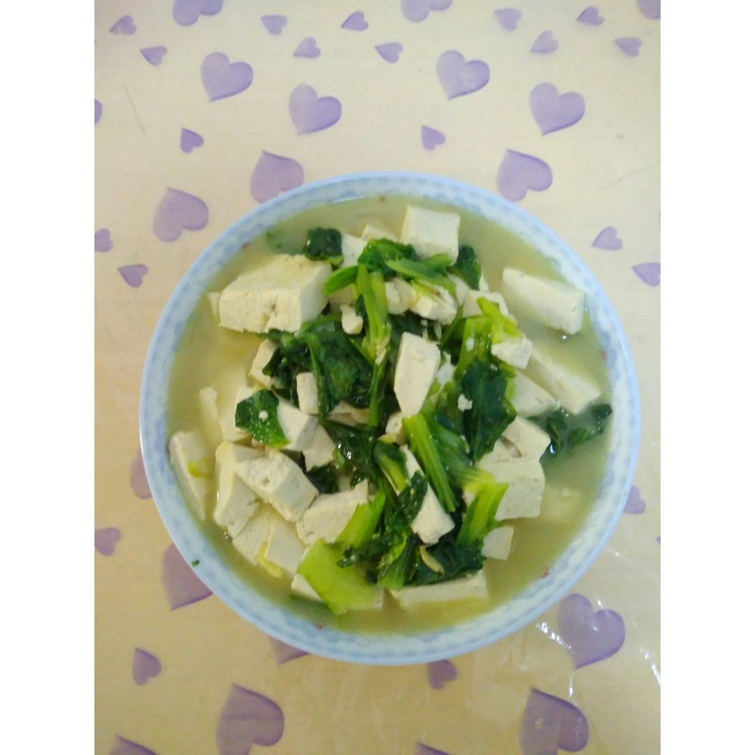 小白菜豆腐