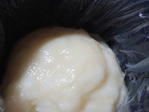 麻薯小丸子搭～豆乳奶冻戚风蛋糕（卡仕达奶酪酱）的做法 步骤11