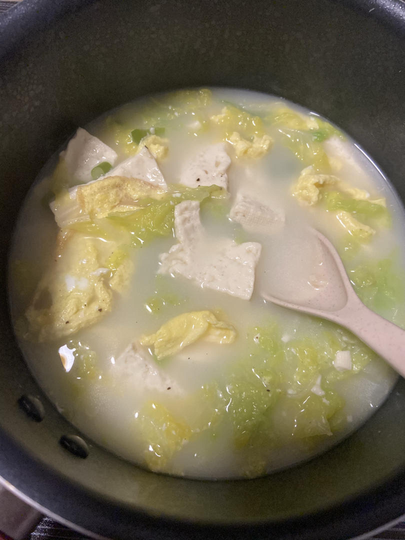 白菜豆腐汤