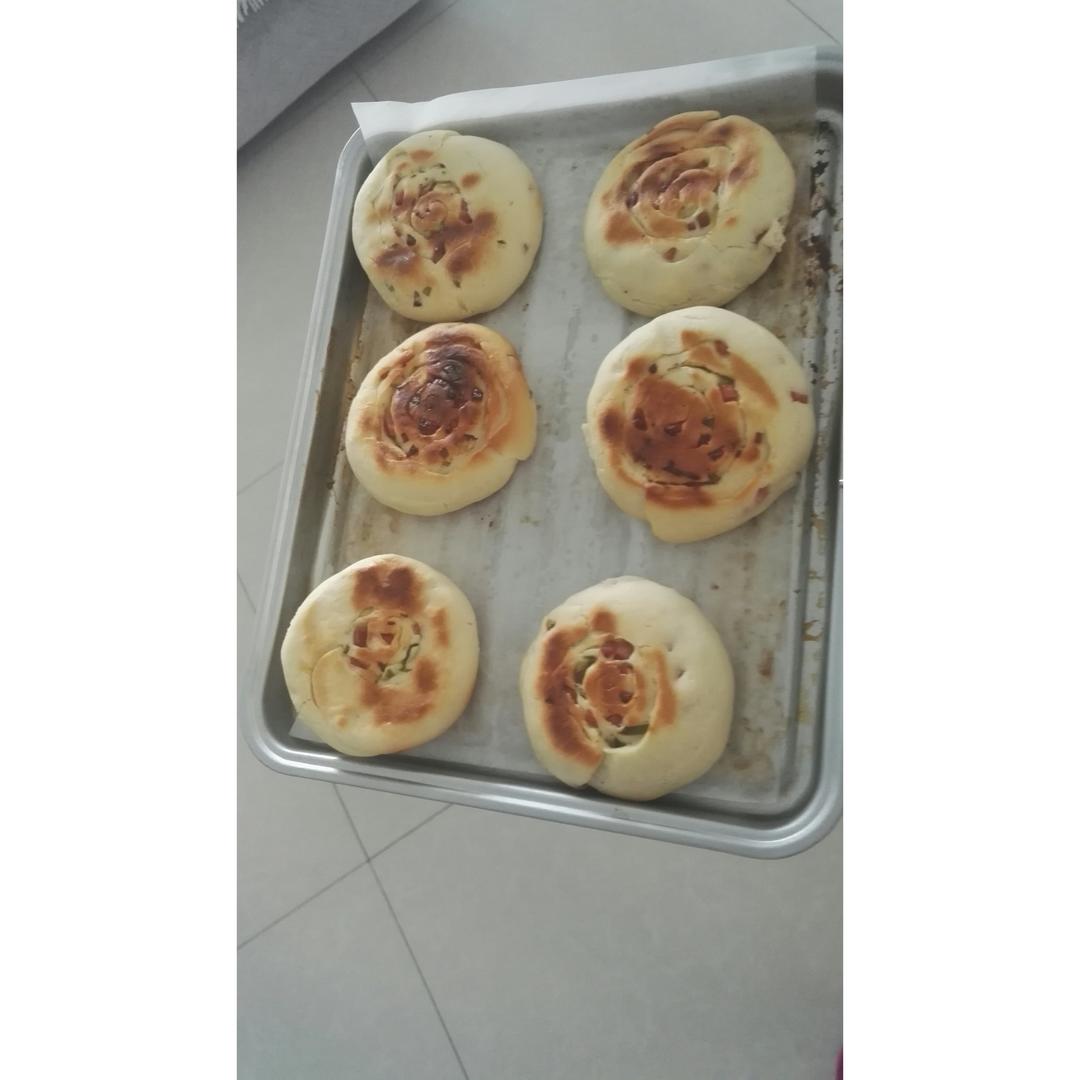 葱花培根烤饼