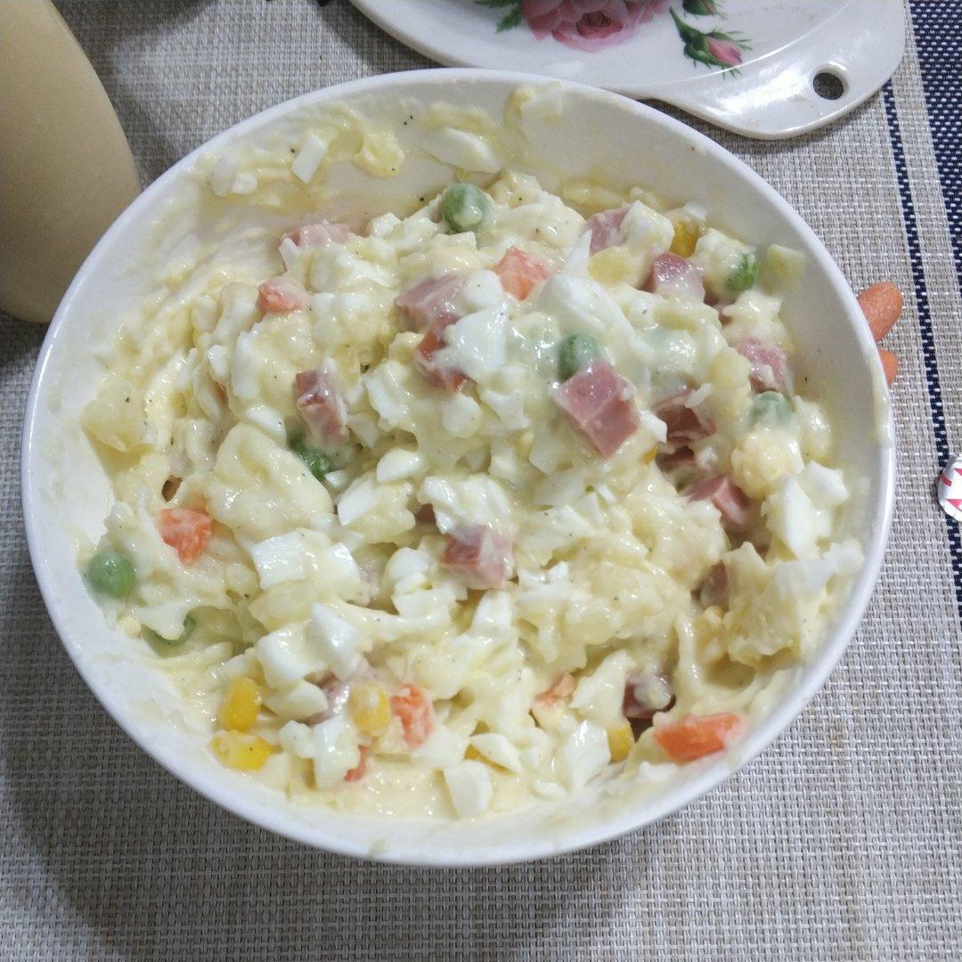 日式土豆泥沙拉（简单易学、健身代餐）